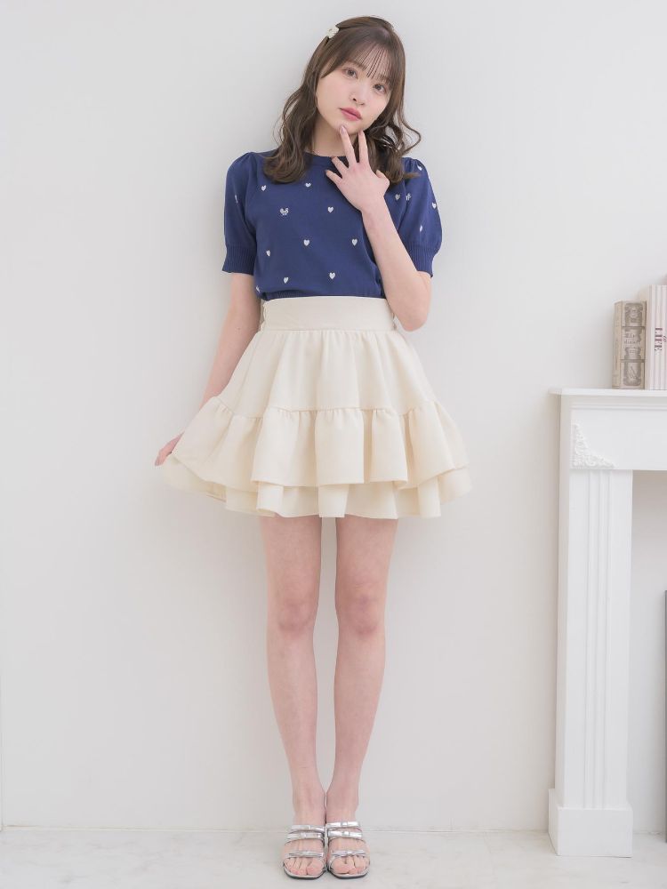 エムズエキサイト ems excite ハイウエスト切替ミニSK （WHT4） WHT4