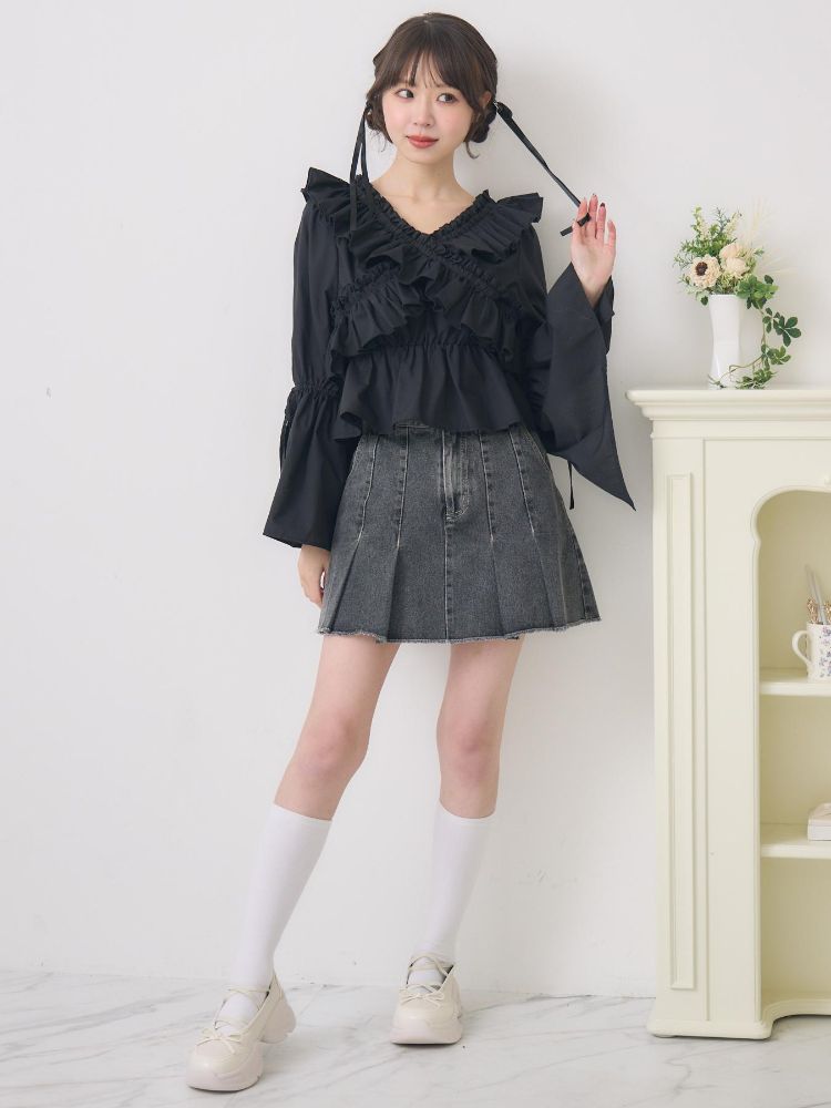 エムズエキサイト ems excite アソートプリーツミニSK （BLK1） BLK1