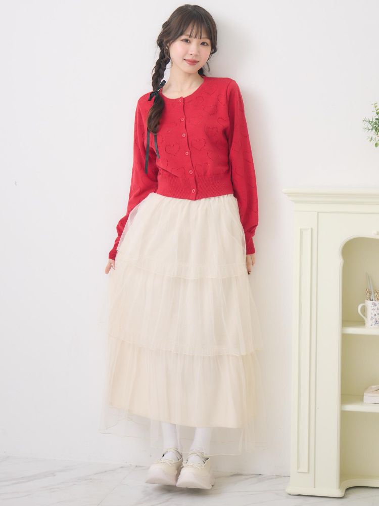 エムズエキサイト ems excite ハートスカシカーデ （RED0） RED0