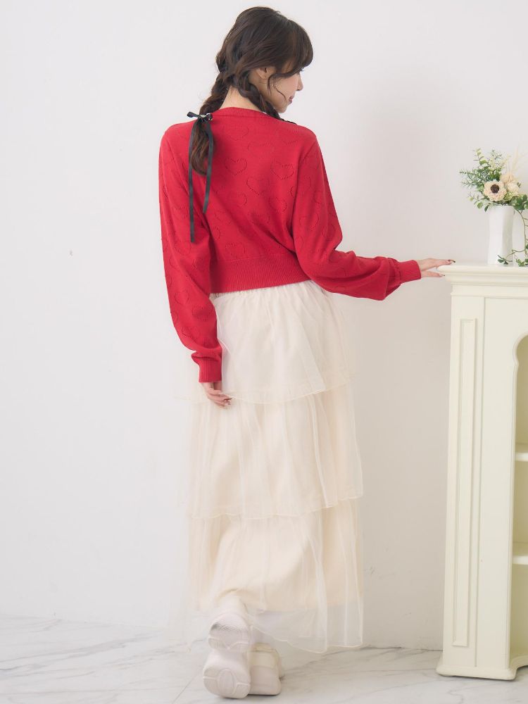 エムズエキサイト ems excite ハートスカシカーデ （RED0） RED0