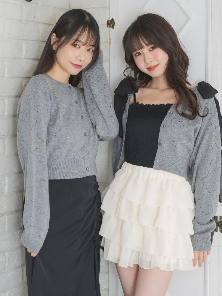 エムズエキサイト ems excite ハートスカシカーデ （RED0） RED0