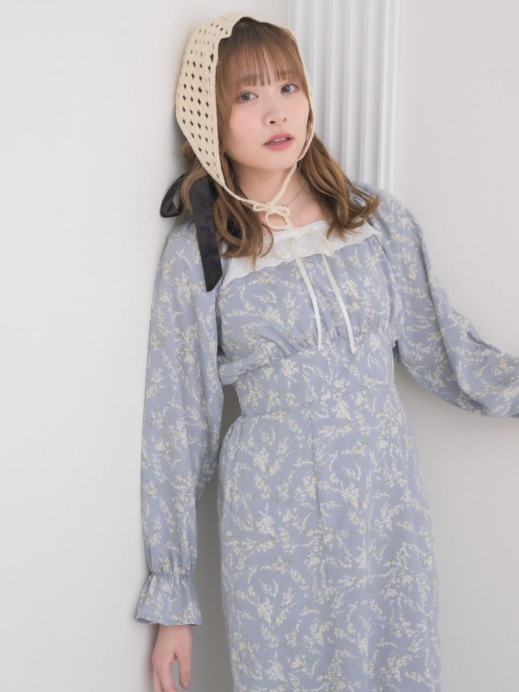 エムズエキサイト ems excite ステッチリボンマーメイドワンピース （P/BLU） P/BLU