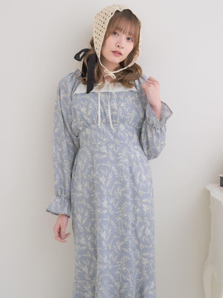 エムズエキサイト ems excite ステッチリボンマーメイドワンピース （P/BLU） P/BLU