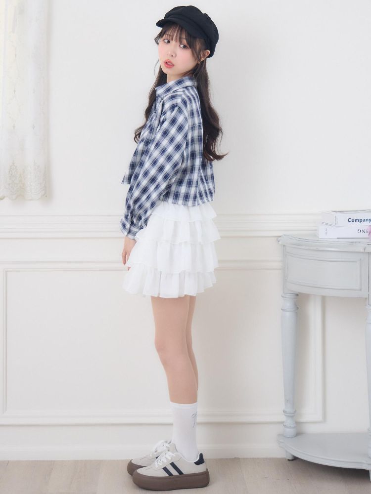 エムズエキサイト ems excite チェックSH＆キャミSET （C/BLU） C/BLU