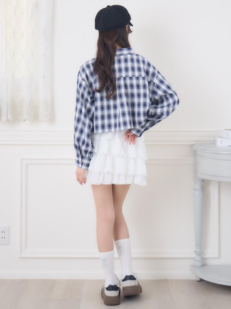 エムズエキサイト ems excite チェックSH＆キャミSET （C/BLU） C/BLU