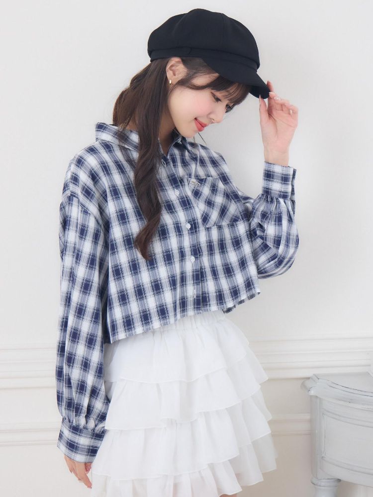 エムズエキサイト ems excite チェックSH＆キャミSET （C/BLU） C/BLU