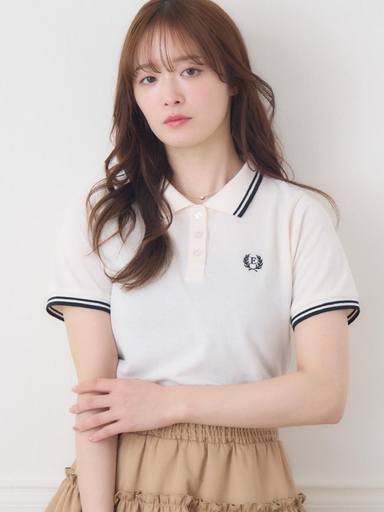 エムズエキサイト ems excite 刺繍入りポロTEE （WHT4） WHT4
