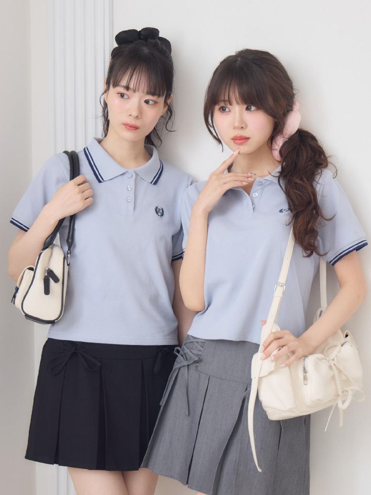 エムズエキサイト ems excite 刺繍入りポロTEE （WHT4） WHT4