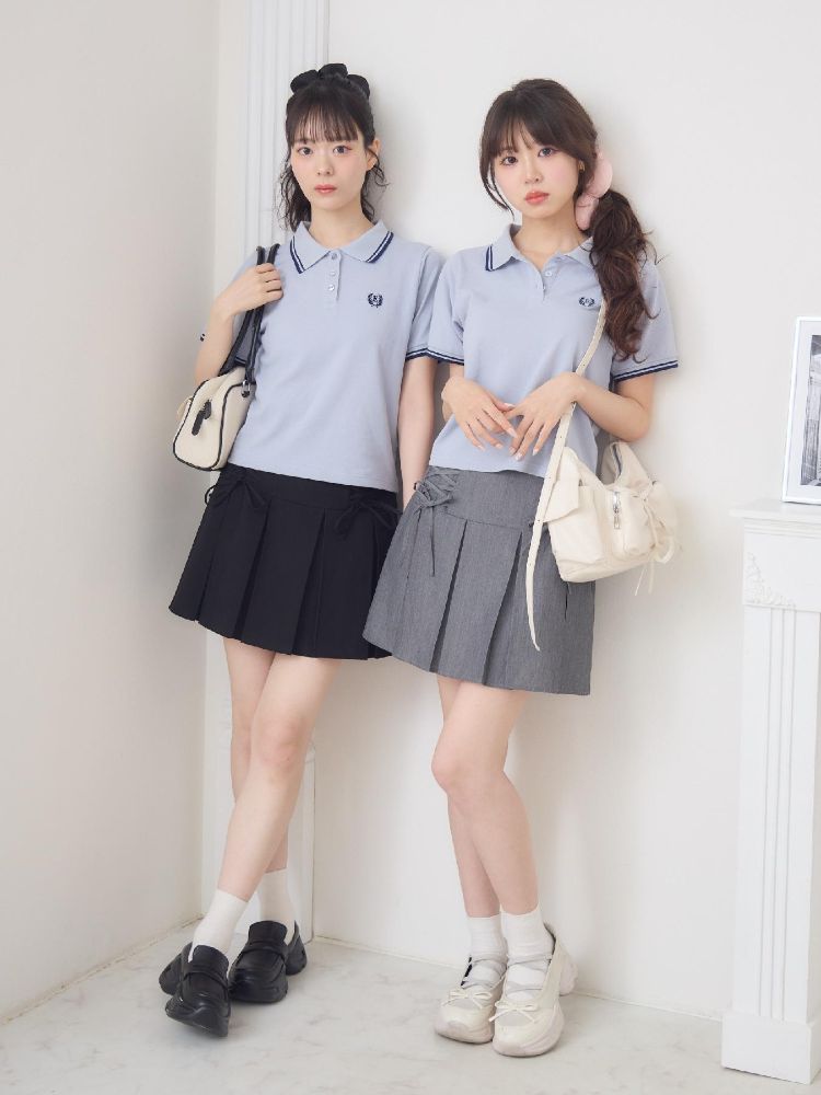 エムズエキサイト ems excite 刺繍入りポロTEE （WHT4） WHT4