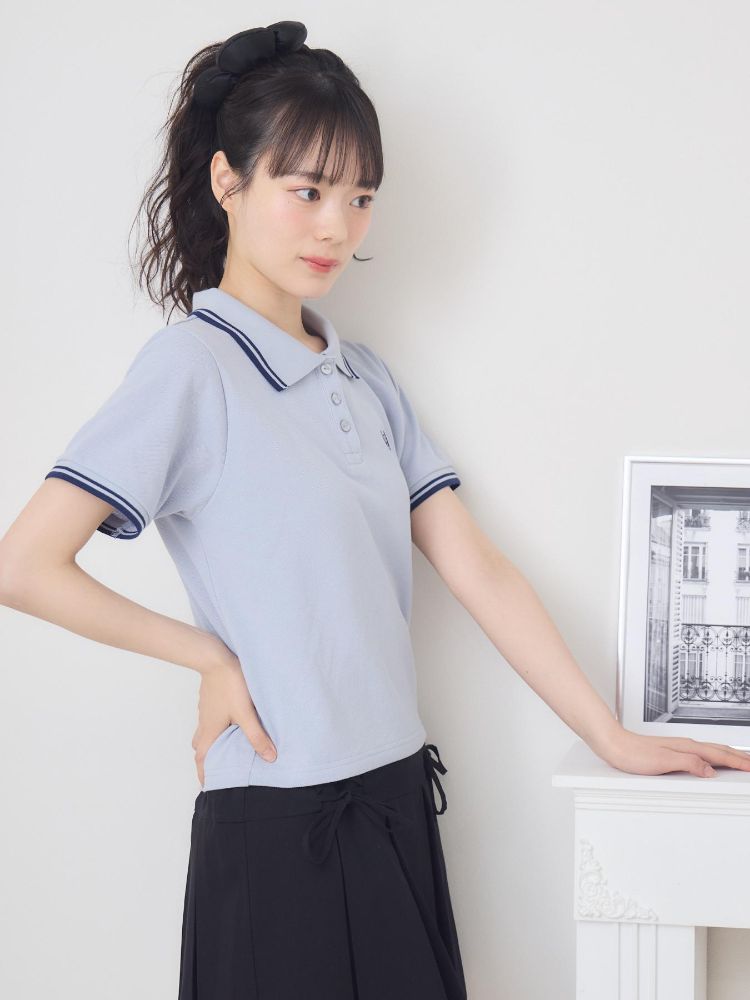 エムズエキサイト ems excite 刺繍入りポロTEE （WHT4） WHT4