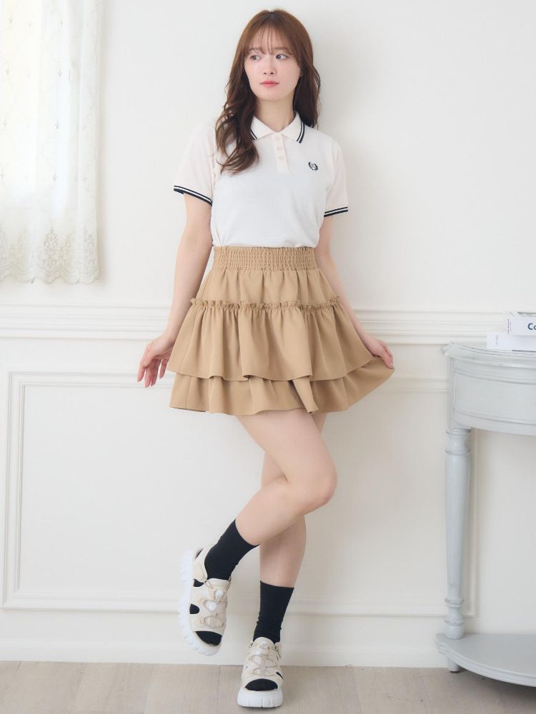 エムズエキサイト ems excite 刺繍入りポロTEE （WHT4） WHT4