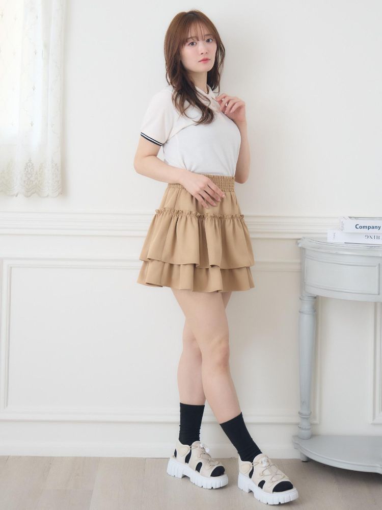 エムズエキサイト ems excite 刺繍入りポロTEE （WHT4） WHT4