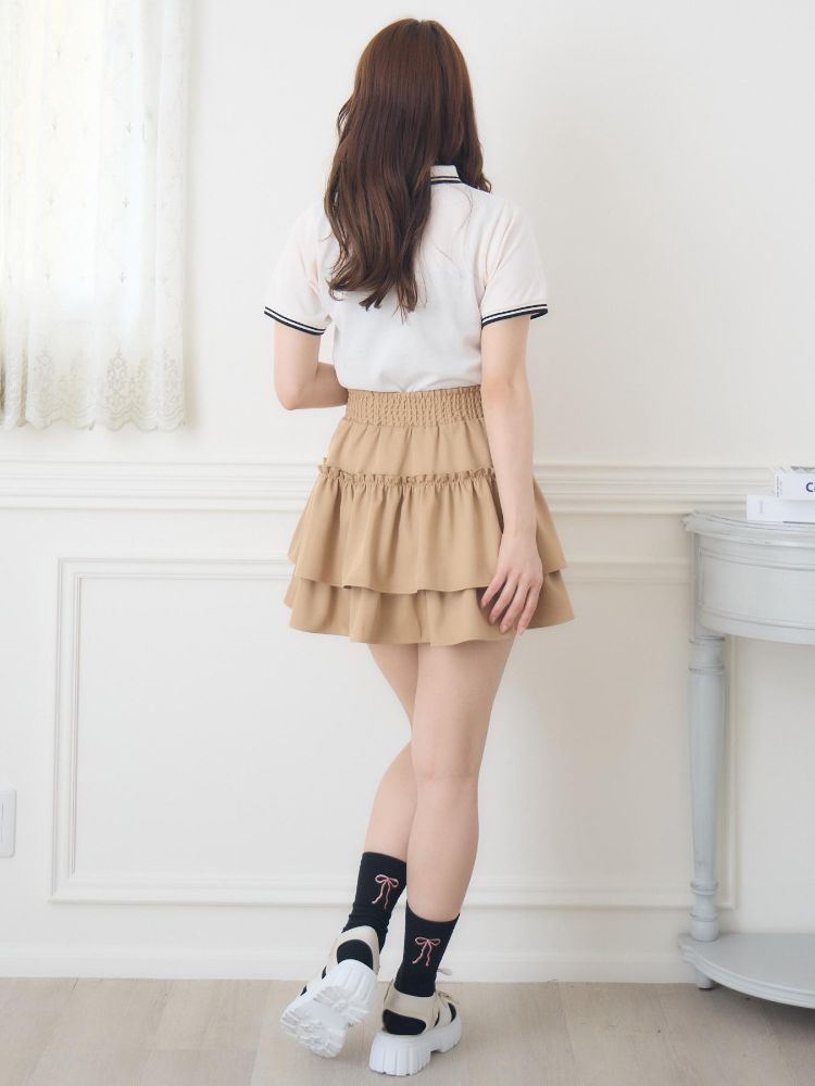 エムズエキサイト ems excite 刺繍入りポロTEE （WHT4） WHT4