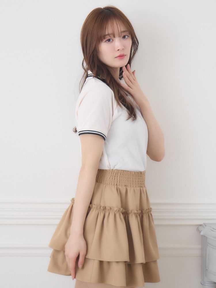 エムズエキサイト ems excite 刺繍入りポロTEE （WHT4） WHT4