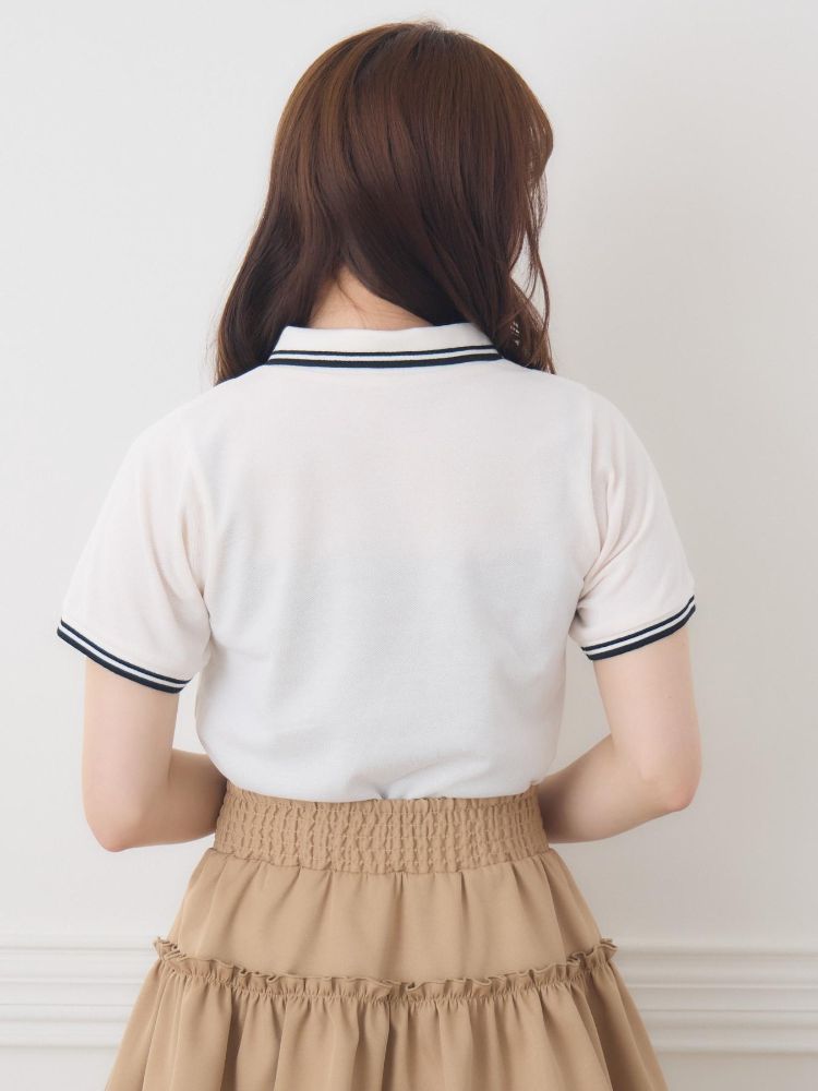 エムズエキサイト ems excite 刺繍入りポロTEE （WHT4） WHT4