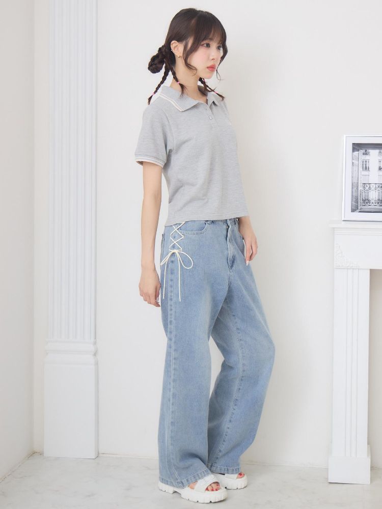エムズエキサイト ems excite 刺繍入りポロTEE （WHT4） WHT4