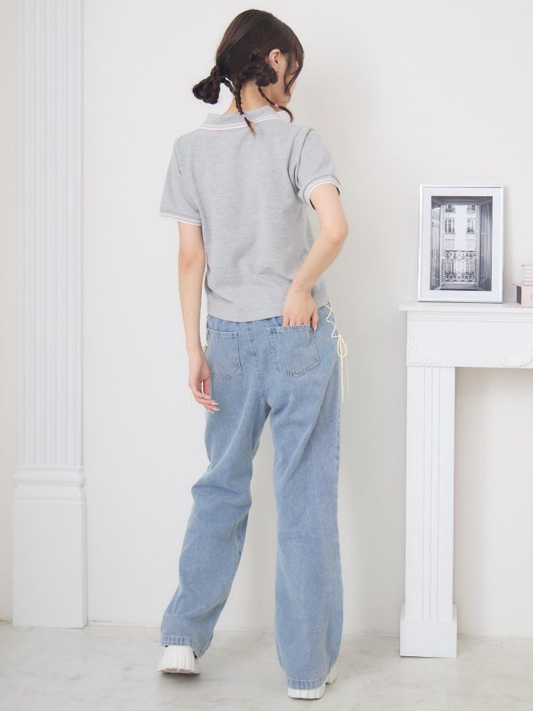エムズエキサイト ems excite 刺繍入りポロTEE （WHT4） WHT4