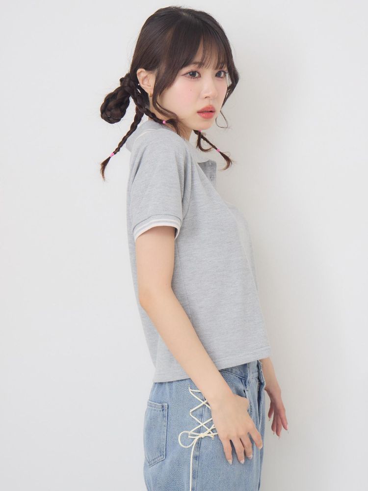 エムズエキサイト ems excite 刺繍入りポロTEE （WHT4） WHT4