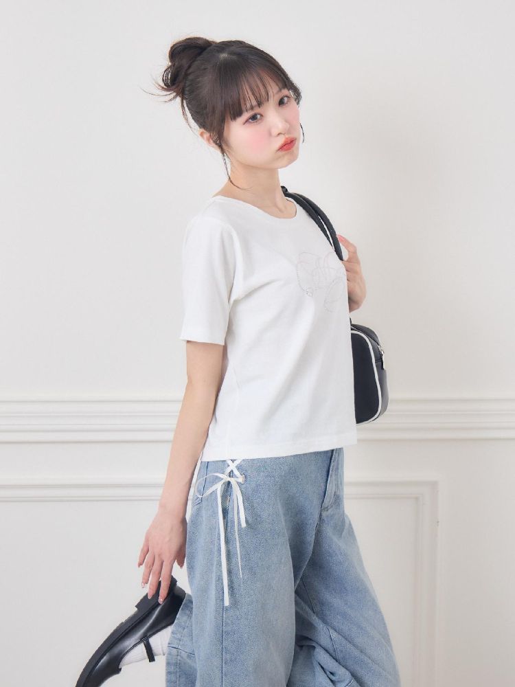 エムズエキサイト ems excite ビジューロゴTEE （WHT2） WHT2