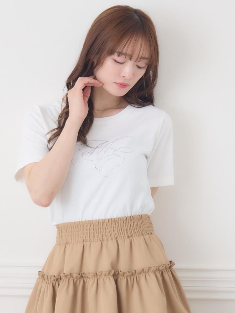 エムズエキサイト ems excite ビジューロゴTEE （WHT2） WHT2