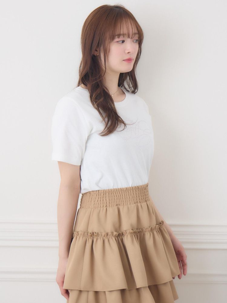 エムズエキサイト ems excite ビジューロゴTEE （WHT2） WHT2