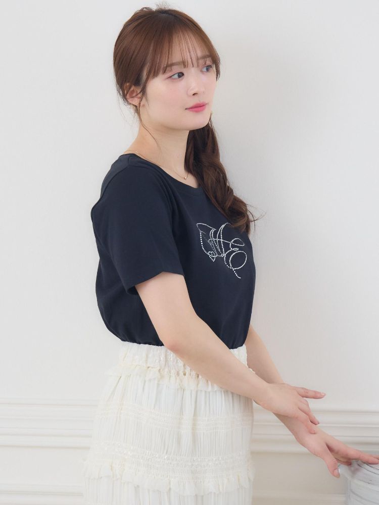 エムズエキサイト ems excite ビジューロゴTEE （WHT2） WHT2