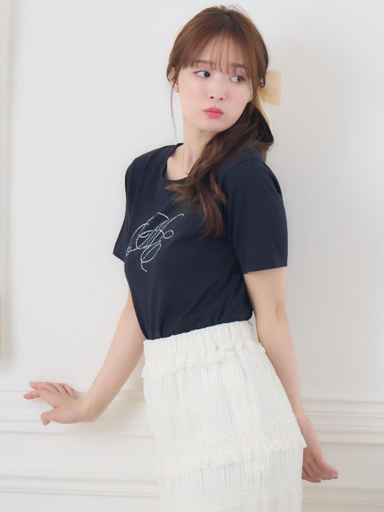 エムズエキサイト ems excite ビジューロゴTEE （WHT2） WHT2