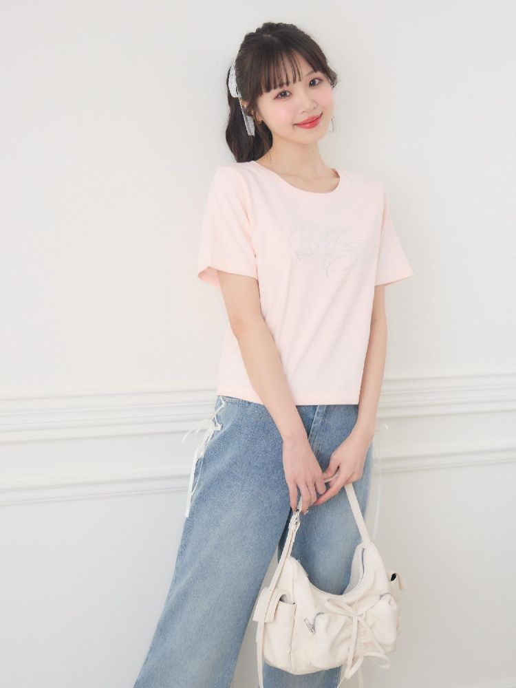 エムズエキサイト ems excite ビジューロゴTEE （WHT2） WHT2