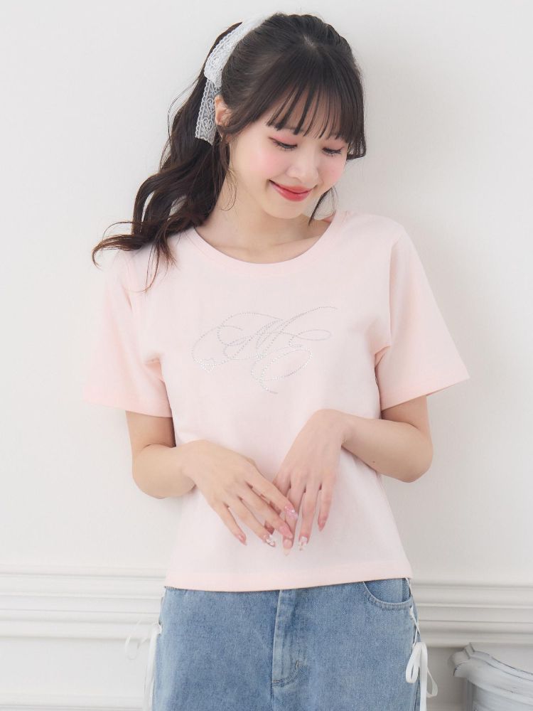 エムズエキサイト ems excite ビジューロゴTEE （WHT2） WHT2
