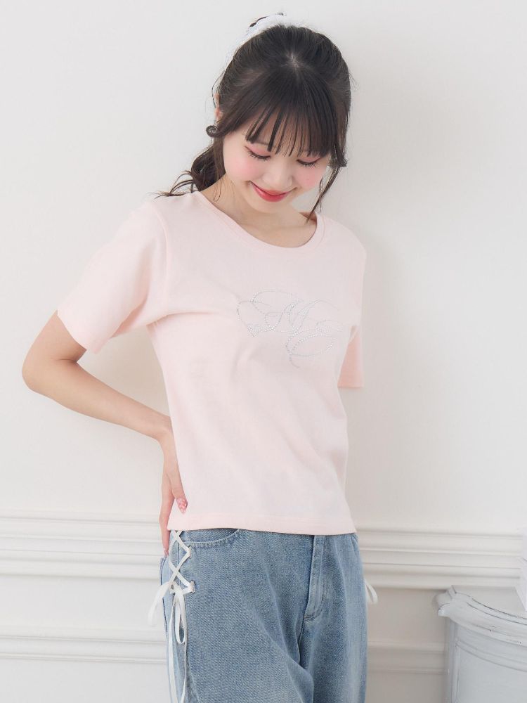 エムズエキサイト ems excite ビジューロゴTEE （WHT2） WHT2