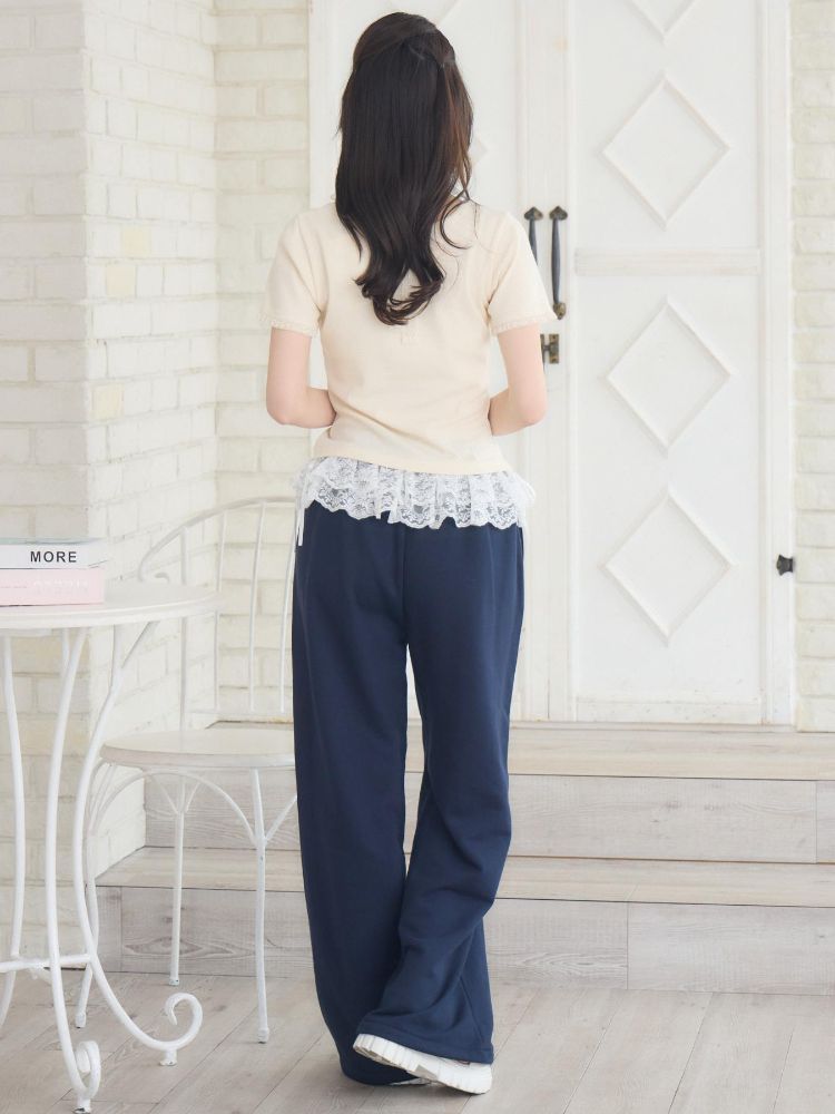 エムズエキサイト ems excite レースチョーカー付きロゴTEE （GRY2） GRY2