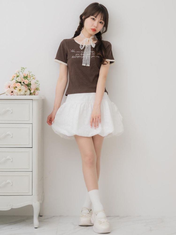 エムズエキサイト ems excite レースチョーカー付きロゴTEE （GRY2） GRY2