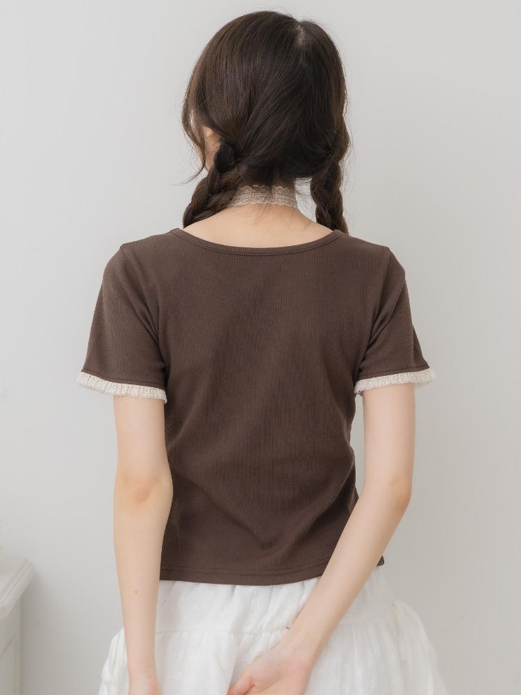 エムズエキサイト ems excite レースチョーカー付きロゴTEE （GRY2） GRY2