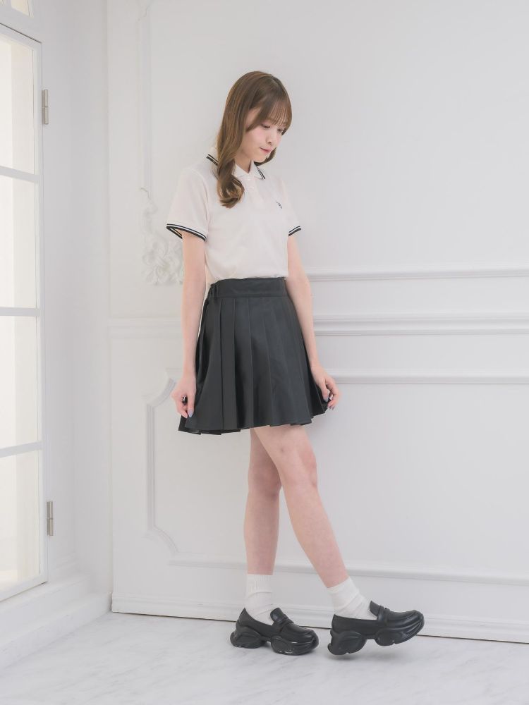 エムズエキサイト ems excite バイカラーポロTEE （BLU2） BLU2