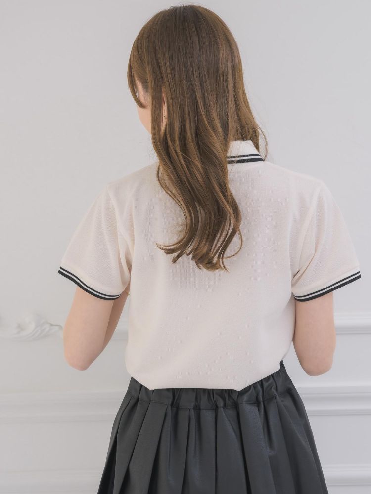 エムズエキサイト ems excite バイカラーポロTEE （BLU2） BLU2