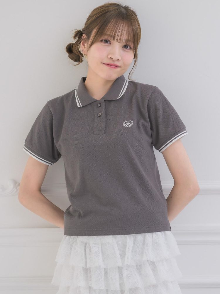 エムズエキサイト ems excite バイカラーポロTEE （BLU2） BLU2