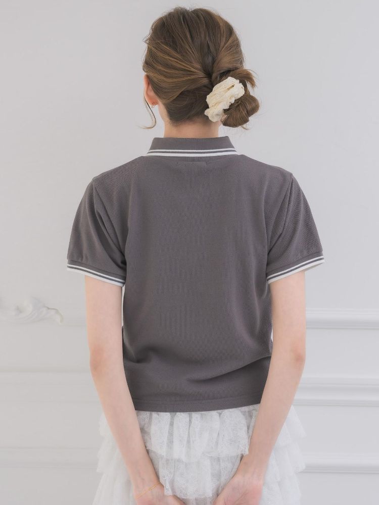 エムズエキサイト ems excite バイカラーポロTEE （BLU2） BLU2