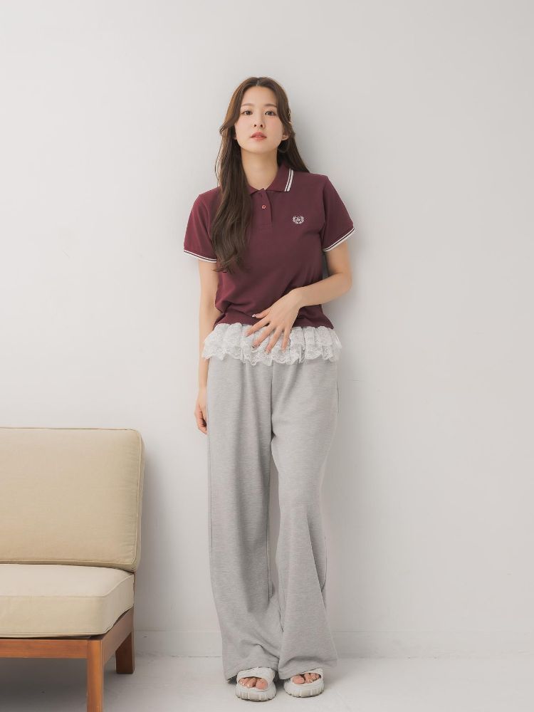 エムズエキサイト ems excite バイカラーポロTEE （BLU2） BLU2