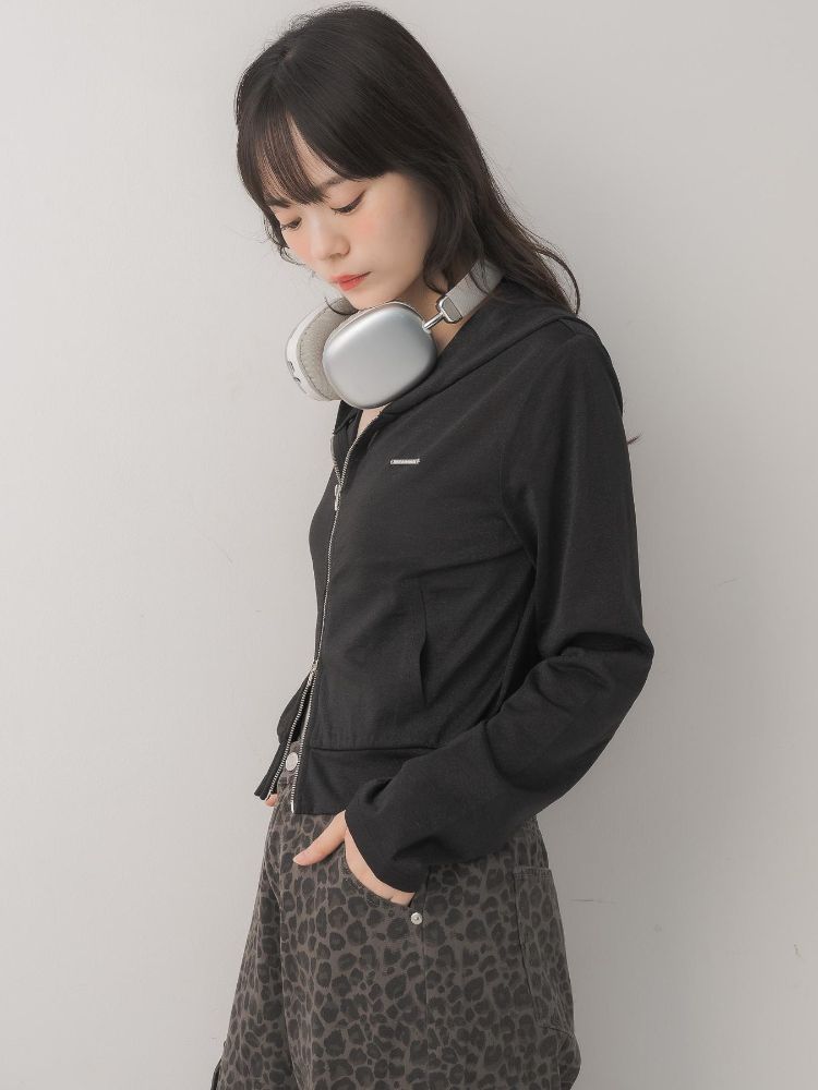 エムズエキサイト ems excite ラメ混ZIPパーカー （BLK1） BLK1