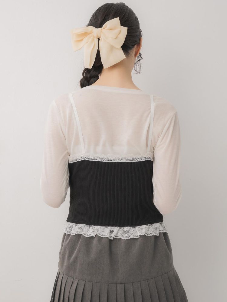 エムズエキサイト ems excite リボンビスチェ＆インナーSET （BLK1） BLK1