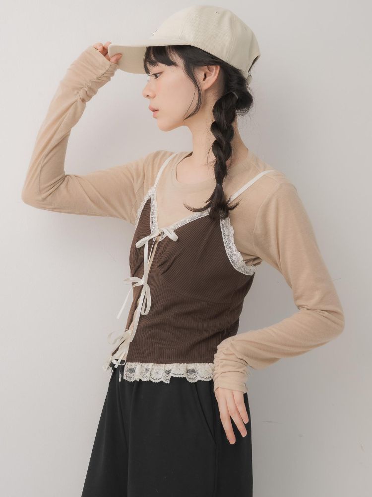 エムズエキサイト ems excite リボンビスチェ＆インナーSET （BLK1） BLK1