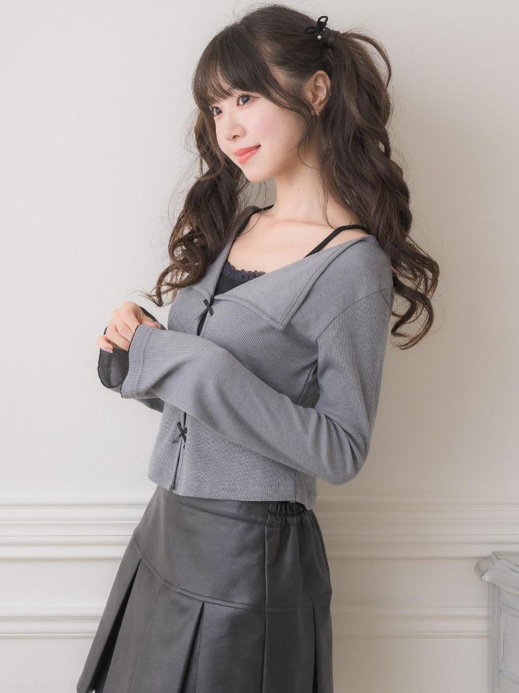 エムズエキサイト ems excite BIGカラーレイヤード風CT （GRY1） GRY1