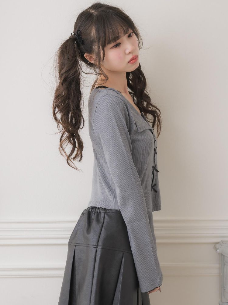 エムズエキサイト ems excite BIGカラーレイヤード風CT （GRY1） GRY1