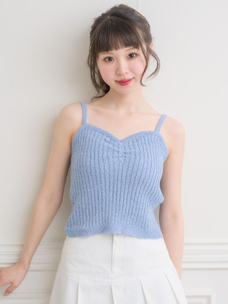 エムズエキサイト ems excite スラブリボンカーデNTSET （WHT2） WHT2