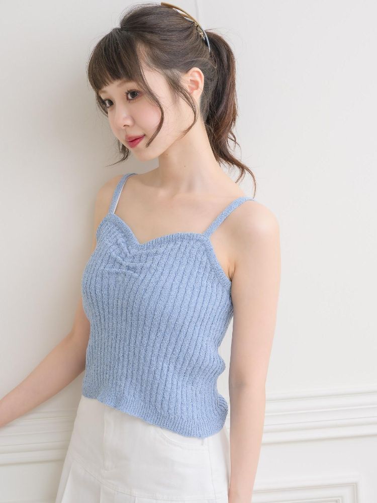 エムズエキサイト ems excite スラブリボンカーデNTSET （WHT2） WHT2