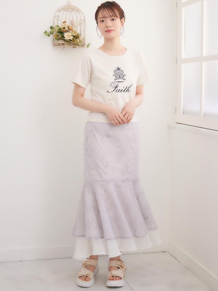 エムズエキサイト ems excite アソートロゴ刺繍TEE （WHT4） WHT4
