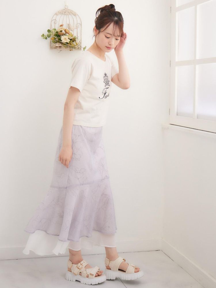 エムズエキサイト ems excite アソートロゴ刺繍TEE （WHT4） WHT4