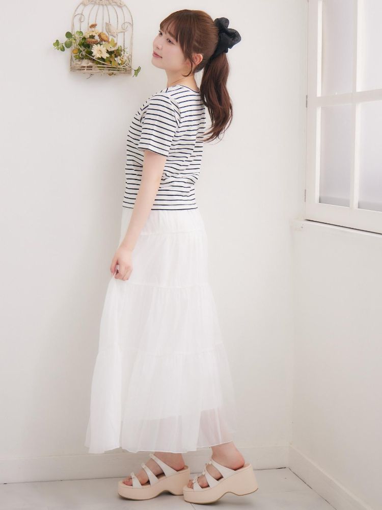 エムズエキサイト ems excite アソートロゴ刺繍TEE （WHT4） WHT4