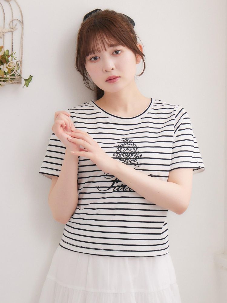 エムズエキサイト ems excite アソートロゴ刺繍TEE （WHT4） WHT4