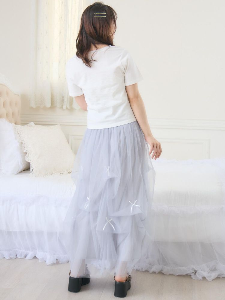 エムズエキサイト ems excite うねうねロゴ刺繍TEE （WHT2） WHT2